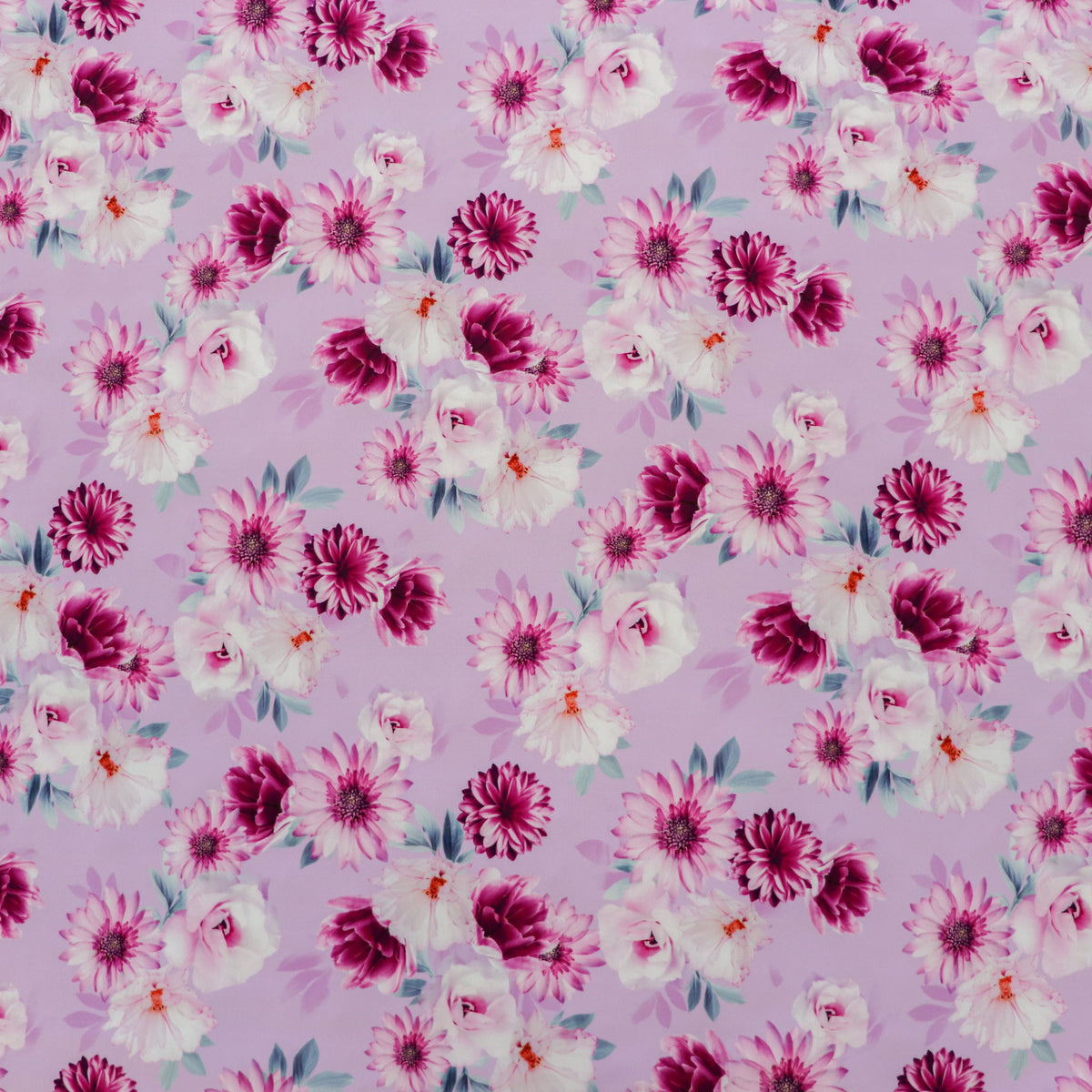 FS1178 Pretty Pink Floral Print Scuba Stretch Knit Fabric – Fabric Styles