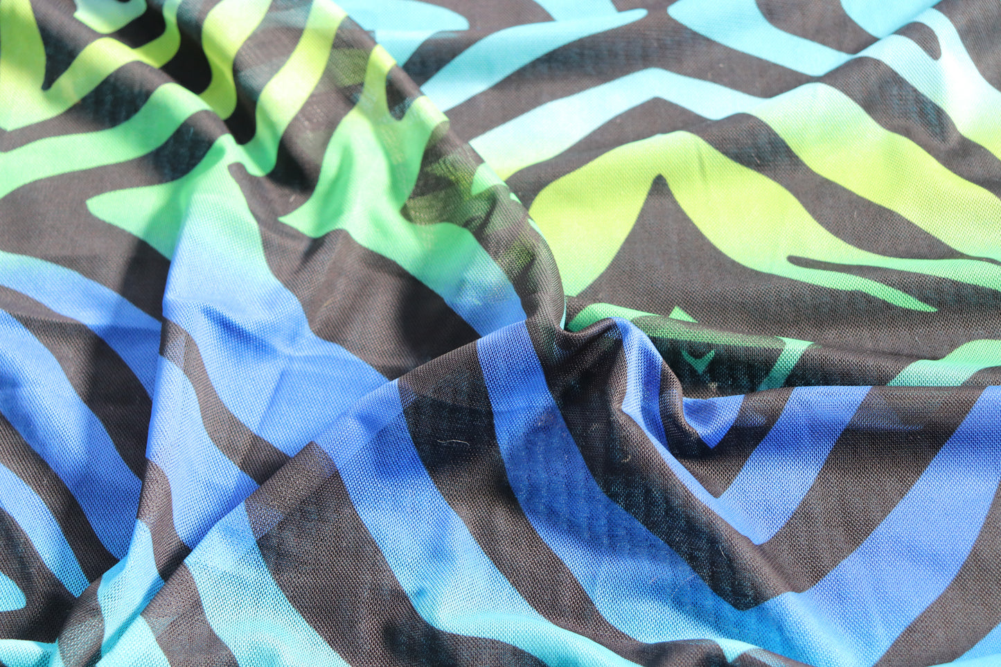 Zebra Tie Dye Power Mesh (69C)