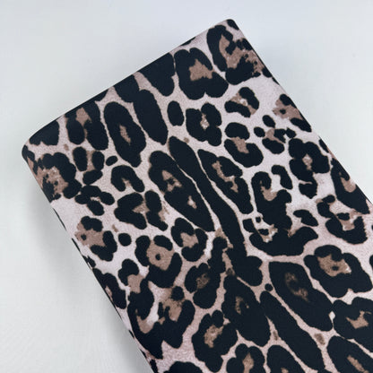 FS1251 Leopard Skin Animal Print Scuba Stretch Knit Fabric