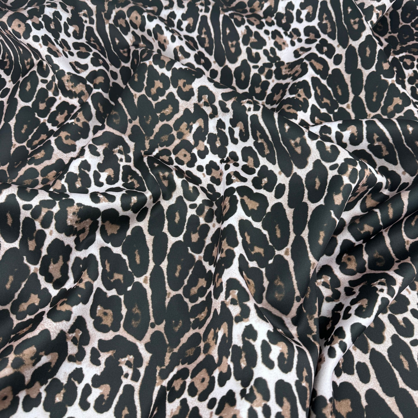 FS1251 Leopard Skin Animal Print Scuba Stretch Knit Fabric