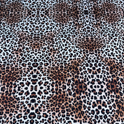 FS1252 Leopard Skin Animal Print Scuba Stretch Knit Fabric