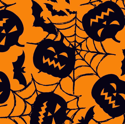 FS5108 Pumpkin spiderweb Halloween Design