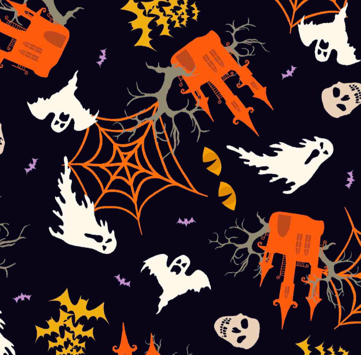 FS5110 Haunted House spiderweb Halloween Design