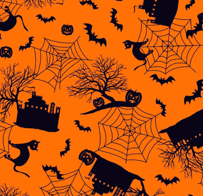 FS5109 Haunted House spiderweb Halloween Design