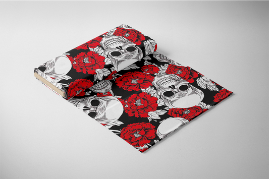 FS5119 Skull Floral Halloween Design