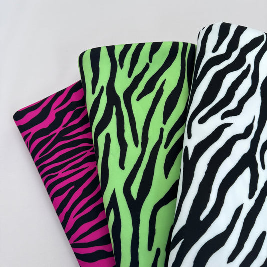 FS1226 Zebra Scuba Stretch Knit Stretch Fabric