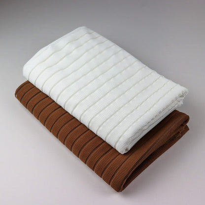 FS1199 Plain Burnout 2 x 1 Rib Stretch Fabric Ivory Chocolate | Fabric | Black, drape, Fabric, fashion fabric, FS988, Ivory, jersey, making, New, Plain, Power Mesh, Powermesh, Rib, Ribbed, Ribbing, sewing, stretch, Stretchy | Fabric Styles