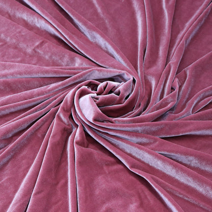 Plain Luxury Soft Velvet Stretch Fabric (FS143)