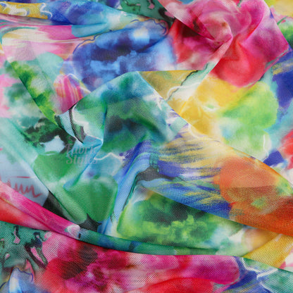 Watercolour Petal Dance Power Mesh