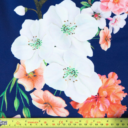 Navy Floral Scuba (71C)