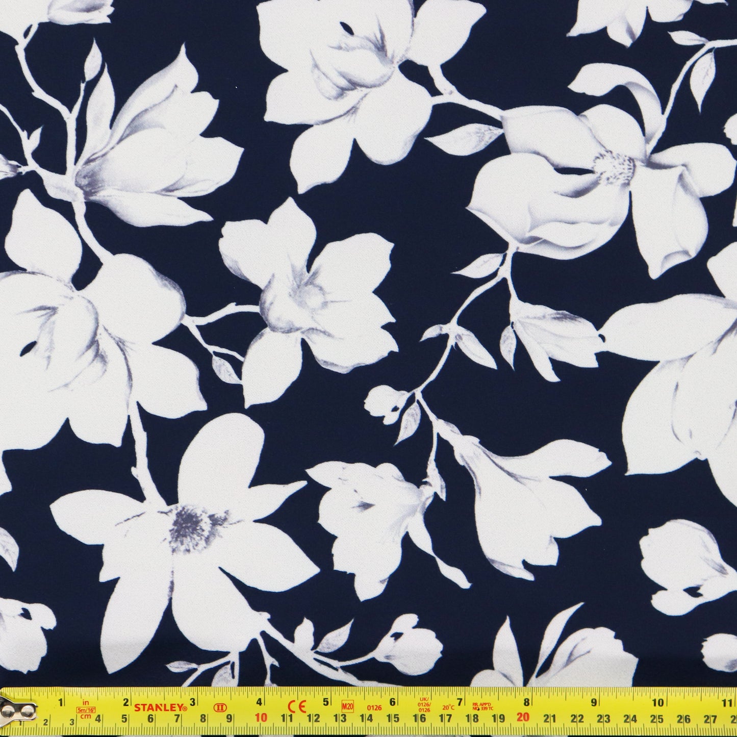 FS1217 Navy Floral | Fabric | fabric, floral, navy, new, Scuba Crepe | Fabric Styles