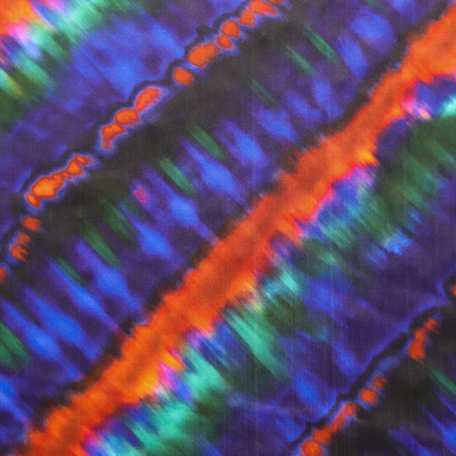 FS1213 Ink Burst Tie Dye Print Scuba Stretch Knit Fabric | Fabric | Black, Blue, Colourful, drape, Fabric, fashion fabric, flames, Green, New, Nude, Orange, paint, paint strokes, Purple, Scuba, sewing, Stretchy, tie dye | Fabric Styles