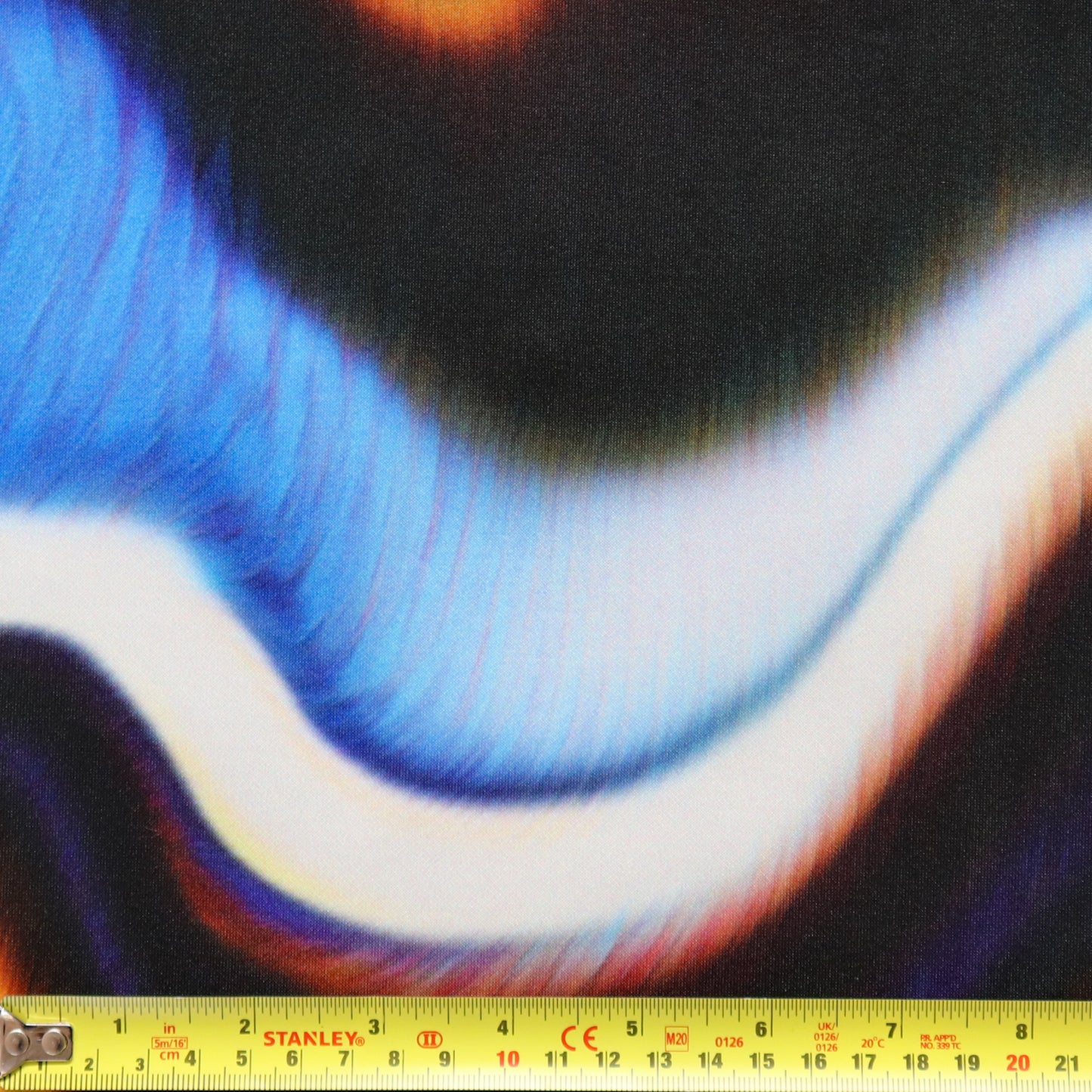 FS1211 Swirl Sensation Tie Dye Print Scuba Stretch Knit Fabric | Fabric | Black, Blue, Brown, Colourful, drape, Fabric, fashion fabric, New, Nude, paint, paint strokes, Scuba, sewing, Stretchy, tie dye, White, Yellow | Fabric Styles