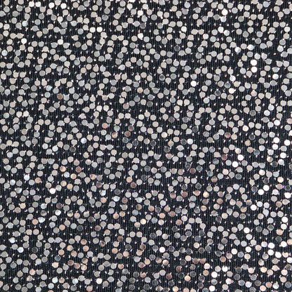 FS1222 Shiny Silver Sequins Lurex Nylon Stretch Fabric