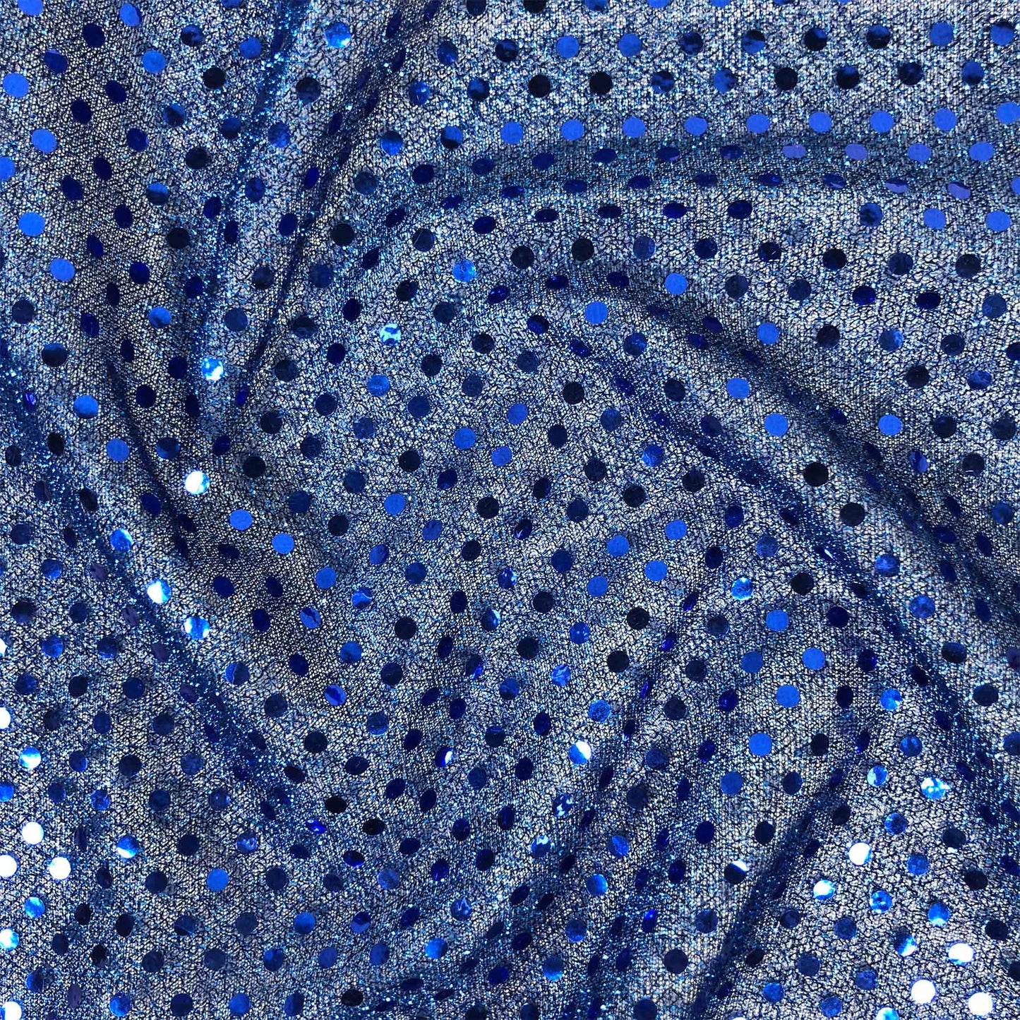 FS585_4 Royal Blue Poly Jersey 3MM Sequins | Fabric | Black, Clubwear, drape, elastane, Fabric, fashion fabric, Foil, jersey, limited, making, Nylon, Pink, Poly Jersey, Polyester, purple, SALE, Sequins, sewing, Skirt, Stretchy | Fabric Styles