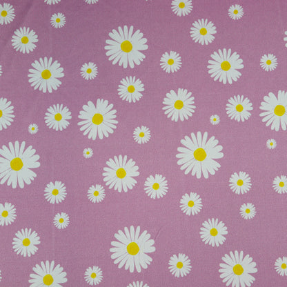 FS701 Daisy Flower | Fabric | Activewear, Blue, drape, Fabric, fashion, fashion fabric, Floral, Flower, Lilac, Neon, Pink, polyester, sale, sportswear, stretch, Stretchy, Swim, Swimming, Swimwear | Fabric Styles