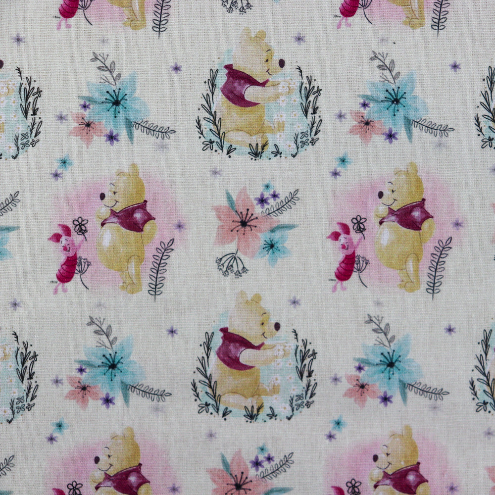 FS622_2 Winnie the Pooh | Fabric | blue, Brand, Branded, Cotton, Denim, drape, Fabric, fashion fabric, Light blue, making, Pooh, sewing, Skirt, Winnie, Winnie the Pooh, Woodland | Fabric Styles