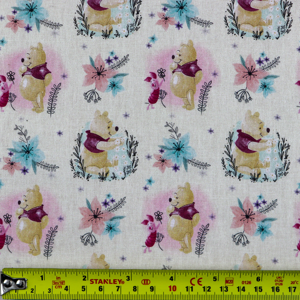 FS622_2 Winnie the Pooh | Fabric | blue, Brand, Branded, Cotton, Denim, drape, Fabric, fashion fabric, Light blue, making, Pooh, sewing, Skirt, Winnie, Winnie the Pooh, Woodland | Fabric Styles