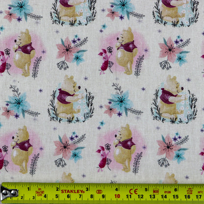 FS622_2 Winnie the Pooh | Fabric | blue, Brand, Branded, Cotton, Denim, drape, Fabric, fashion fabric, Light blue, making, Pooh, sewing, Skirt, Winnie, Winnie the Pooh, Woodland | Fabric Styles