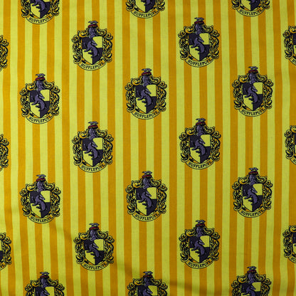 FS635_3 Harry Potter Hufflepuff | Fabric | Children, Cotton, Fabric, FS635, Harry Potter, Hufflepuff, Logo | Fabric Styles