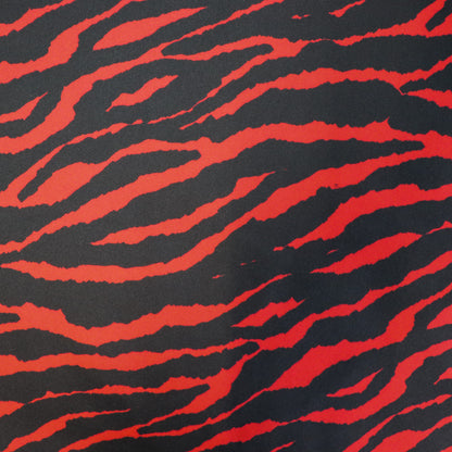 FS1115 Zebra Scuba Stretch Knit Fabric Red & Black | Fabric | Animal, Black, drape, Fabric, fashion fabric, Scuba, sewing, Stretchy, White, Zebra | Fabric Styles