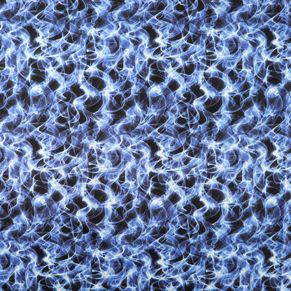 FS1021 Flames Cotton Fabric Blue | Fabric | Blue flames, children, Cotton, drape, Fabric, fashion fabric, Fire, Flame, Kids, Lightning, making, Rainbow, sewing, Skirt, Tie Dye | Fabric Styles