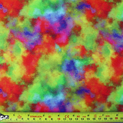 FS1020 Splash Tie Dye Cotton Fabric Rainbow | Fabric | children, Cotton, drape, Fabric, fashion fabric, Kids, Lightning, making, Rainbow, sewing, Skirt, Tie Dye | Fabric Styles