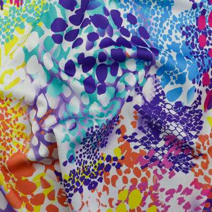 FS1059 Animal Burst Stretch Knit Fabric Multicolour | Fabric | animal, blue, fabric, leopard, pink, scuba | Fabric Styles