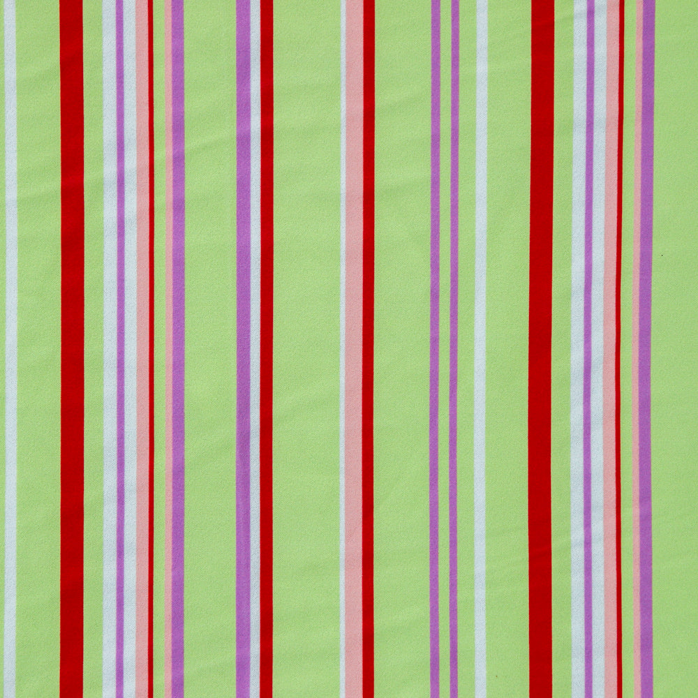 (8C) Stripe Scuba Crepe Jersey Fabric | Fabric | Fabric, Green, lime, Limited, new, Sale, Scuba Crepe, Stripe | Fabric Styles