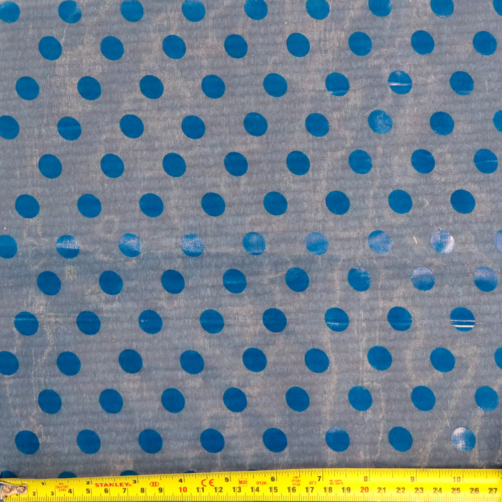 (18C) Polka Dot Organza Fabric | Fabric | blue, Limited, new, Organza, polka, Sale | Fabric Styles