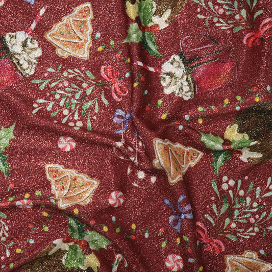 FS1163 Shiny Xmas Lurex Stretchy Fabric | Lurex, Sale, stretchy, XMAS | Fabric Styles