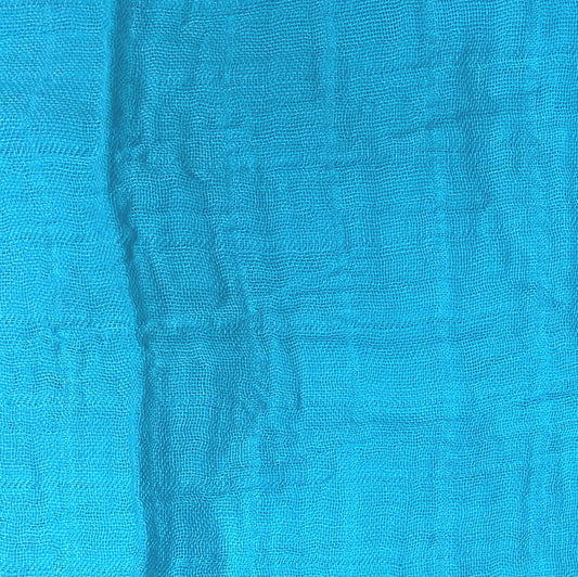 FS595_2 Bambino Muslin Turquoise | Fabric | Bambino, Cotton, Cotton SALE, Denim, elastane, Fabric, fashion fabric, jersey, Light blue, Limited, making, Muslin, SALE, sewing, Skirt, Stretchy, Watercolour | Fabric Styles