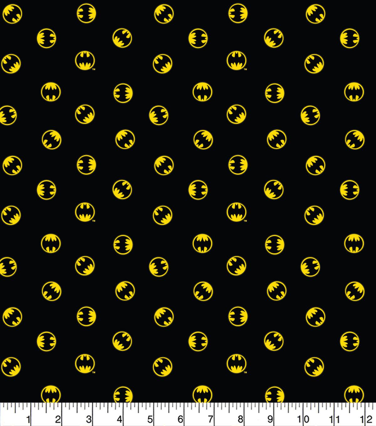 FS636_8 Small Batman Logo Black Cotton | Fabric | Batman, Blue, Brand, Branded, Children, comic, comics, Cotton, Cotton SALE, dc, drape, Fabric, fashion fabric, hero, Kids, Light blue, logo, making, Pencil, superhero | Fabric Styles