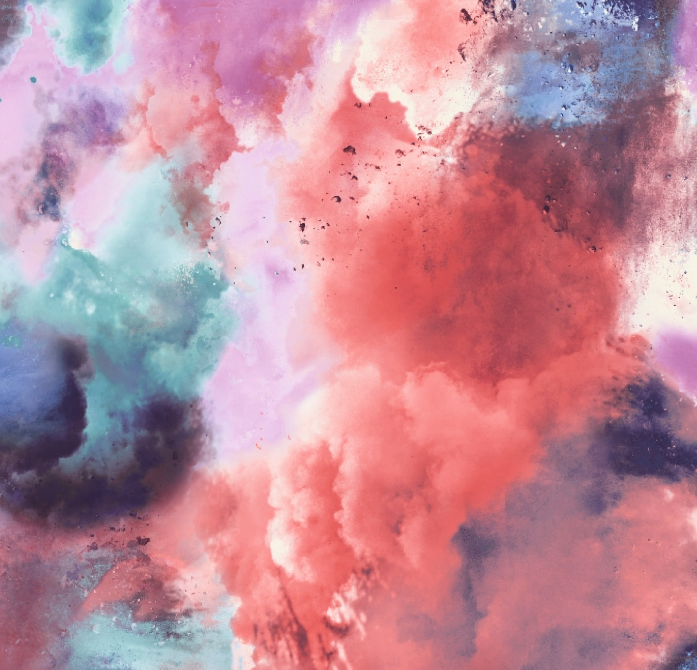 FS116_2 Powder Paint Cloud Scuba Stretch Knit Fabric Pink Orange | Fabric | Clouds, drape, Fabric, fashion fabric, making, Paint, Pink, Powder, Scuba, sewing, Tie Dye | Fabric Styles