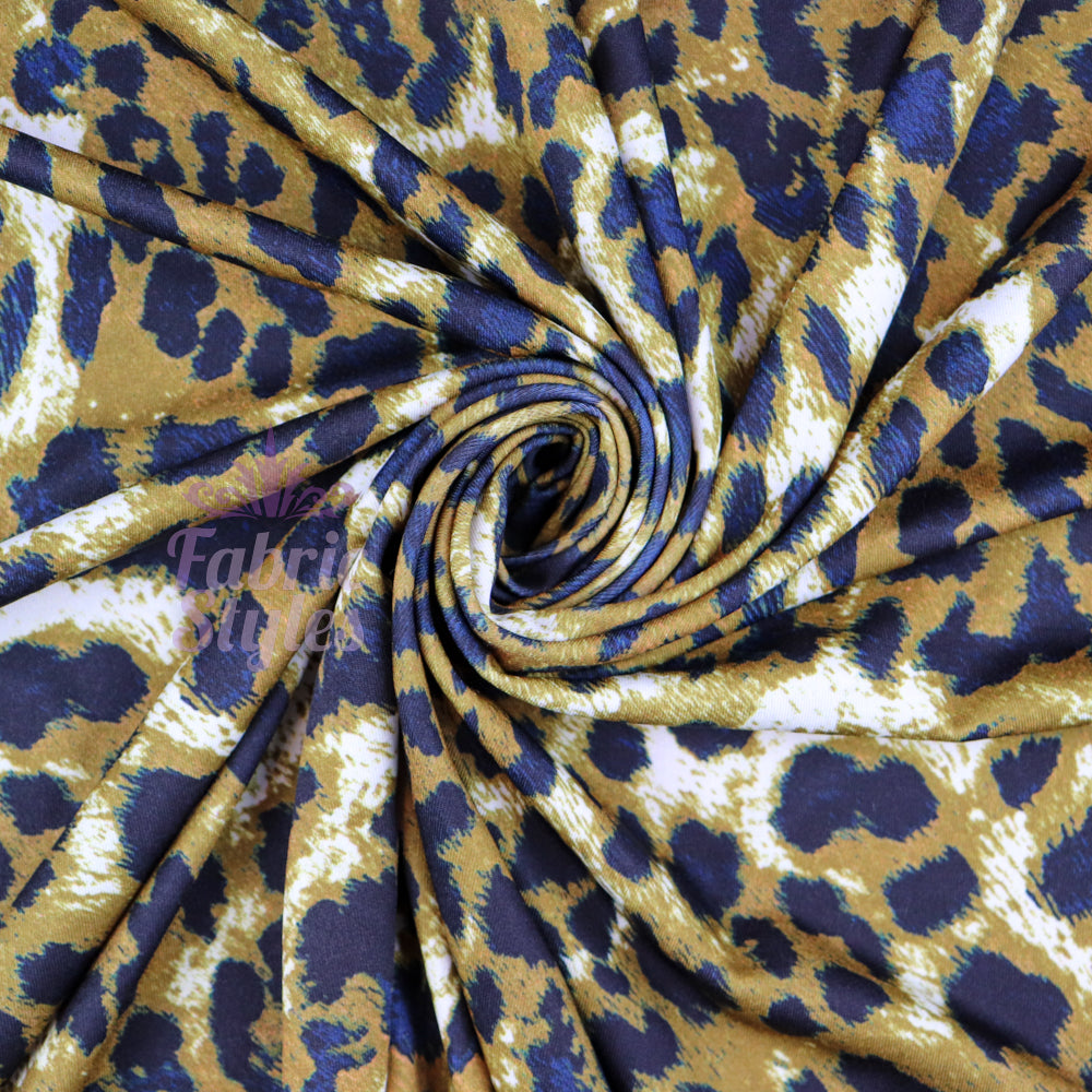 FS700 Leopard | Fabric | Activewear, Animal, Brown, drape, Fabric, fashion, fashion fabric, Leopard, polyester, Sale, sportswear, stretch, Stretchy, Swim, Swimming, Swimwear | Fabric Styles