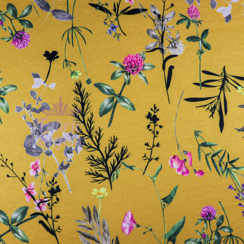 FS671_2 Floral | Fabric | drape, Fabric, fashion fabric, Floral, jersey, making, SALE, sewing, spun polyester, Spun Polyester Elastane, stretch, Stretchy, Tropical | Fabric Styles