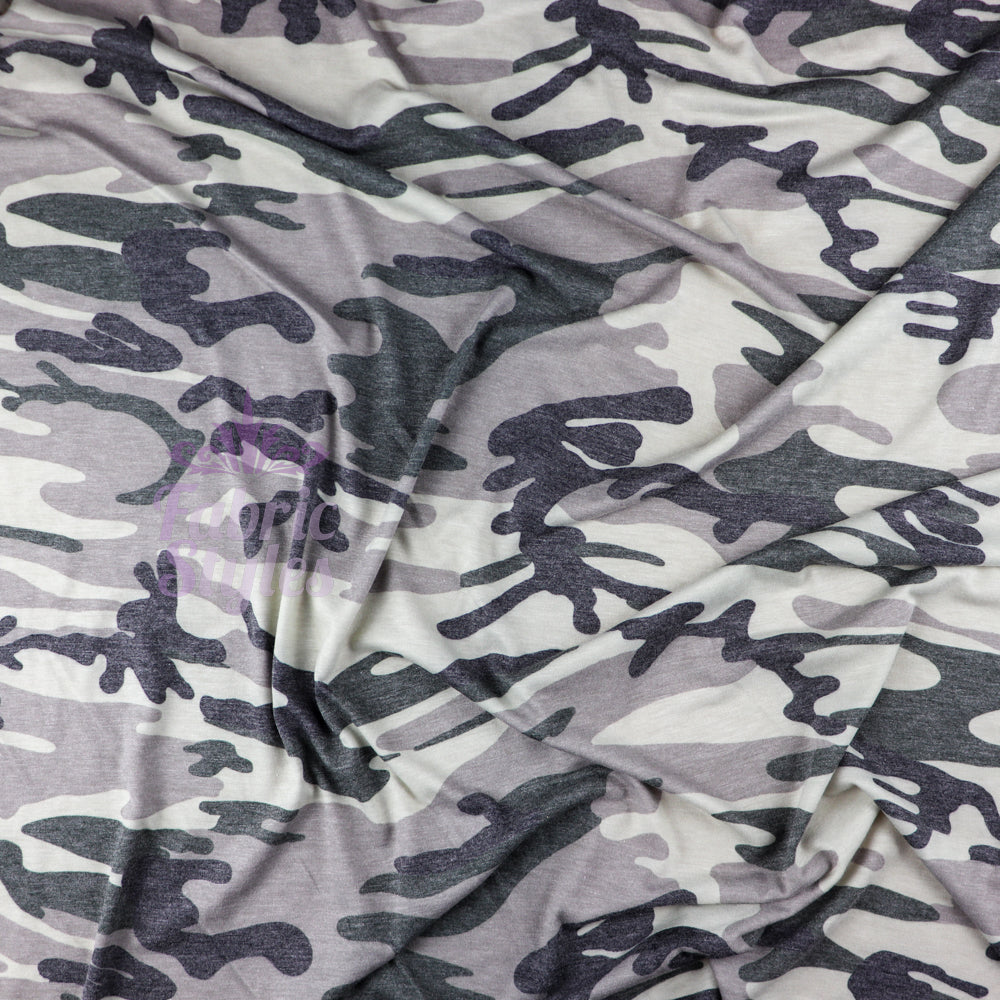 Camouflage deals knit fabric