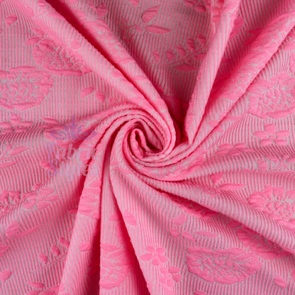 FS943 Pink Stretch Knit Fabric | Fabric | blue, broom, Children, drape, elastane, Fabric, fashion fabric, Floral, Flower, jersey, Kids, Knit, Knitwear, Loungewear, making, Pink, Polyester, Potions, Potter, sale, sewing, Skirt, Stretchy | Fabric Styles