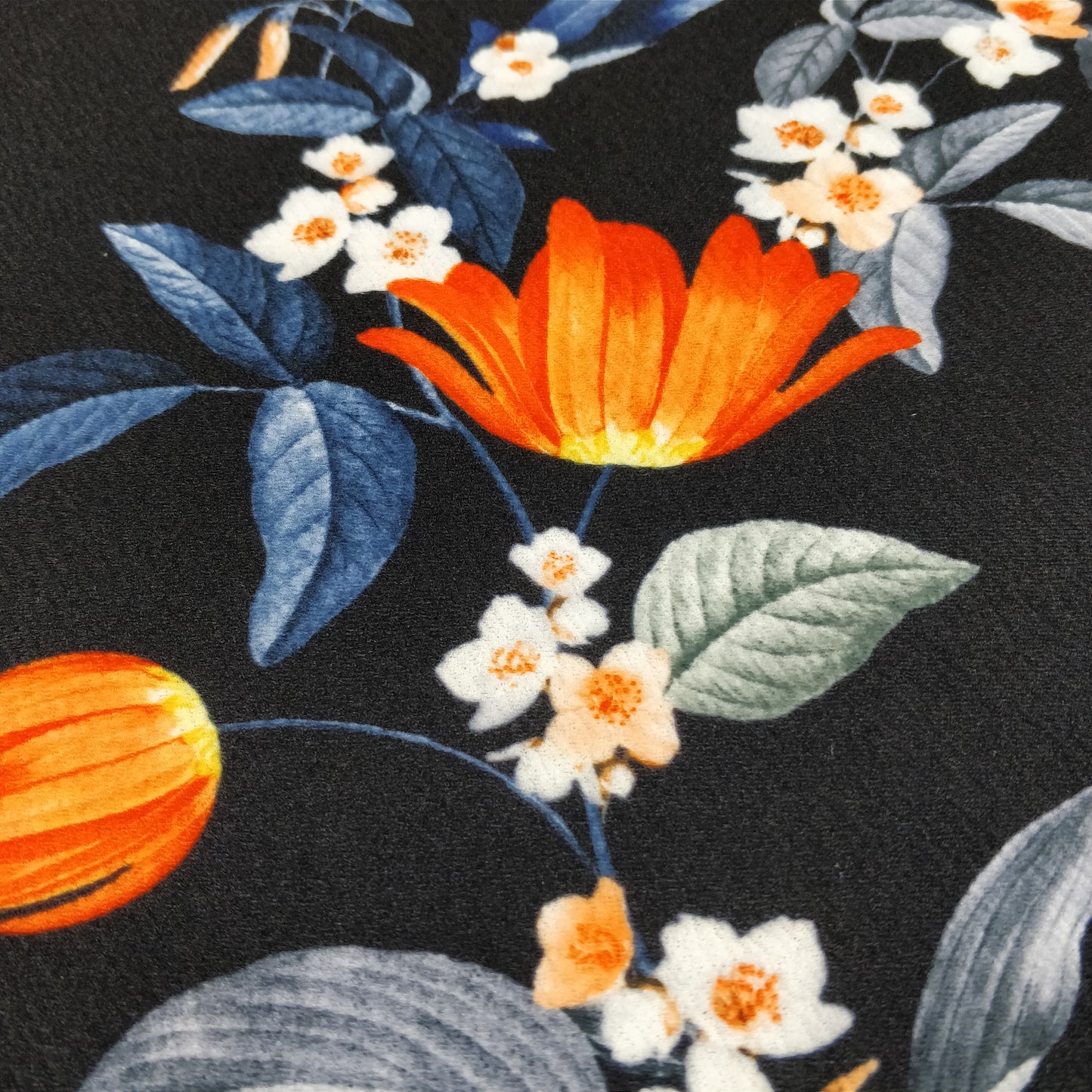 FS194 Orange Tulip | Fabric | black, drape, Dress Fabric, Dress making, Dressmaking Fabric, Fabric, fashion fabric, Floral, Flower, FS194, limited, Liverpool, making, Orange, Pink, Purple, Sale, sewing, Summer, Waffle, White, Yellow | Fabric Styles