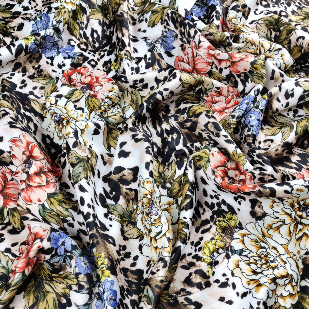 FS364 Leopard Floral – Fabric Styles