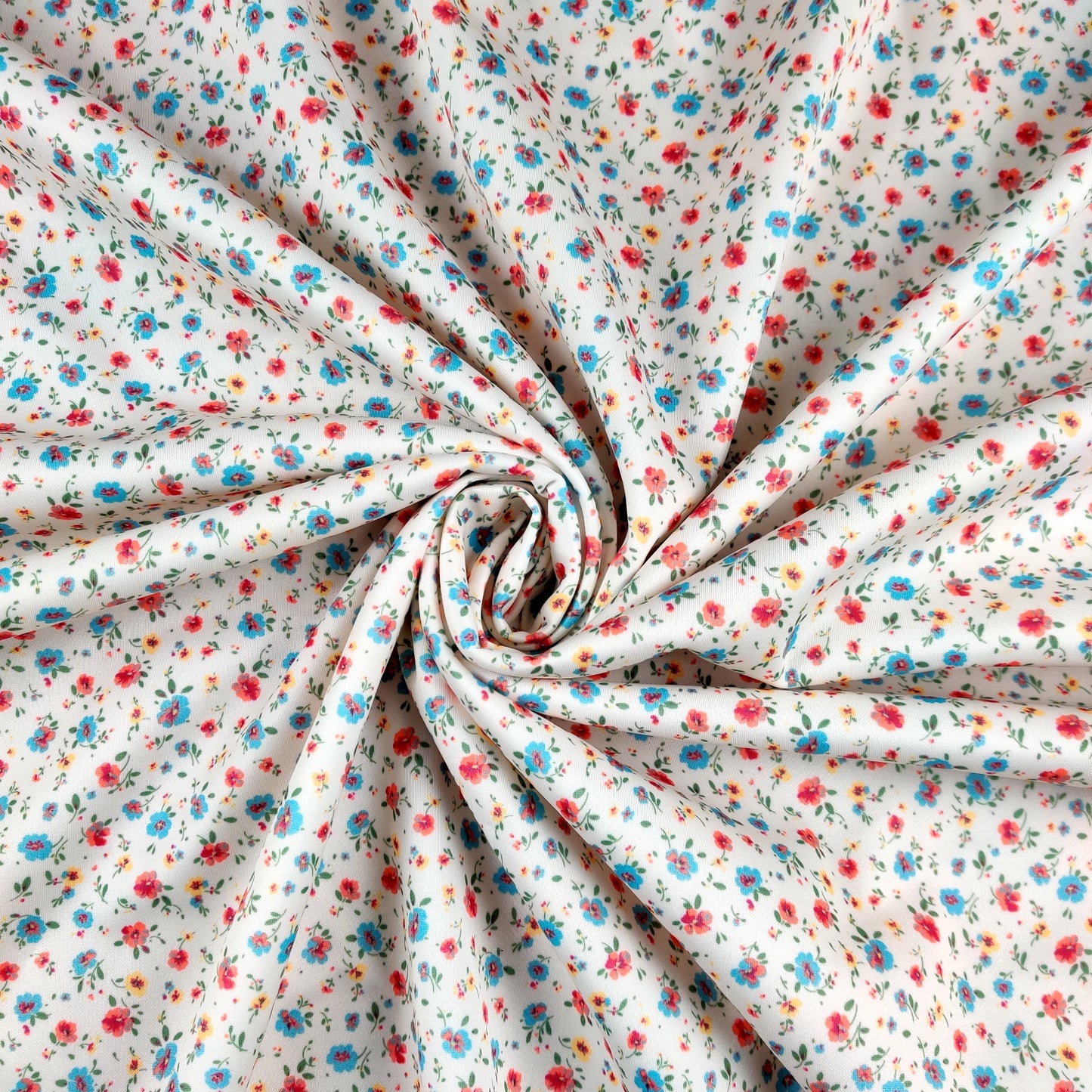 FS477 Ditsy Floral | Fabric | drape, Fabric, fashion fabric, Floral, Flower, Nude, Scuba, sewing, Stretchy | Fabric Styles