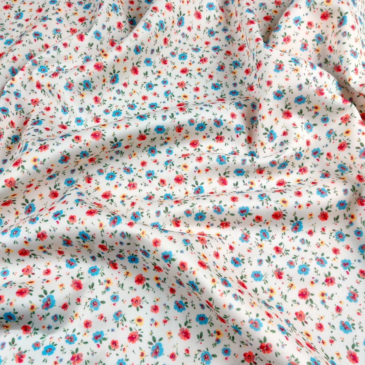 FS477 Ditsy Floral | Fabric | drape, Fabric, fashion fabric, Floral, Flower, Nude, Scuba, sewing, Stretchy | Fabric Styles