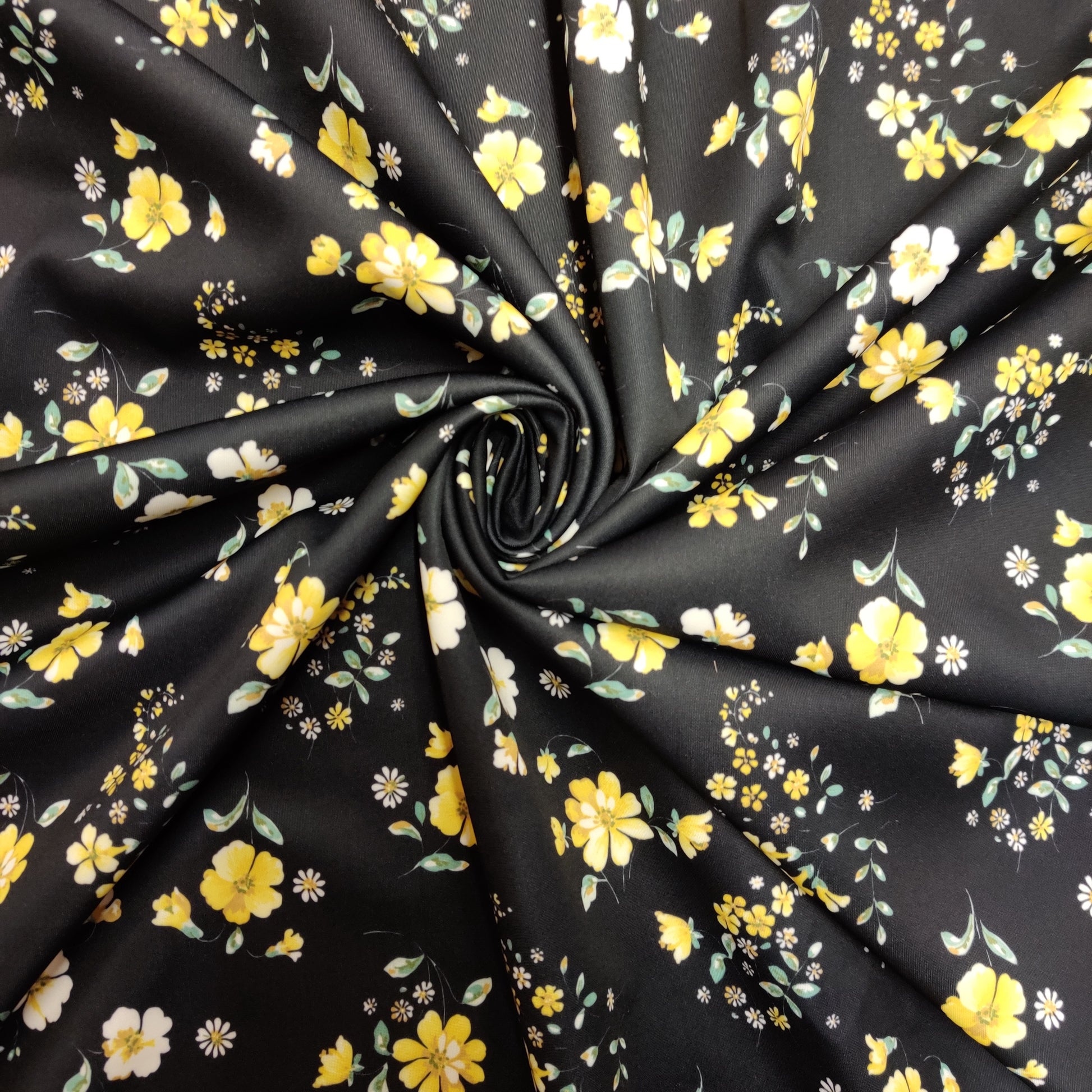 FS449 Yellow Ditsy | Fabric Styles