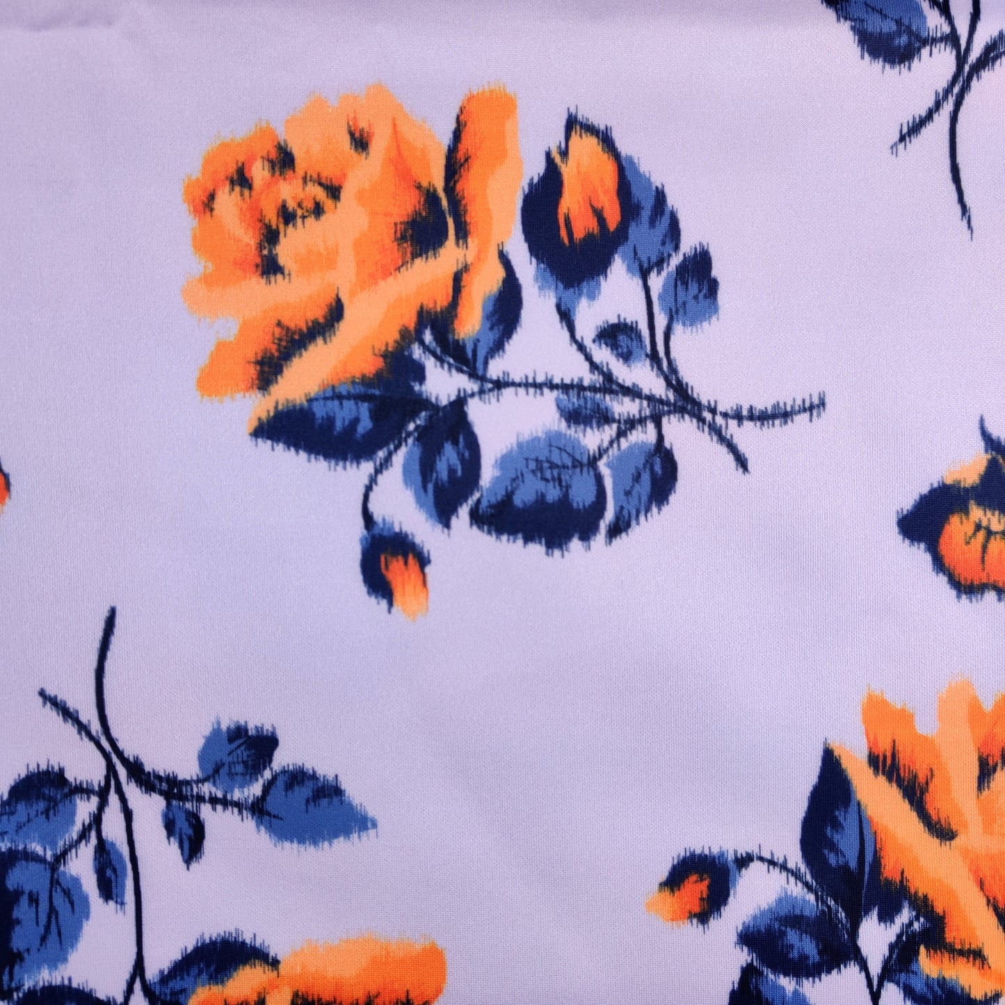 FS438 Rose Orange | Fabric | drape, Fabric, fashion fabric, Floral, Flower, Nude, Sale, Scuba, sewing | Fabric Styles