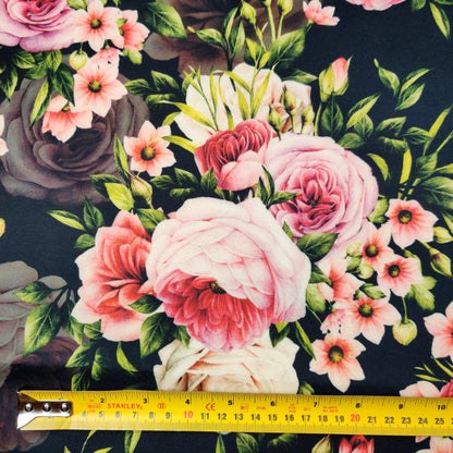 FS430 Sweetheart Rose | Fabric | Big Flowers, drape, Fabric, fashion fabric, Floral, Flower, Scuba, sewing, Stretchy | Fabric Styles