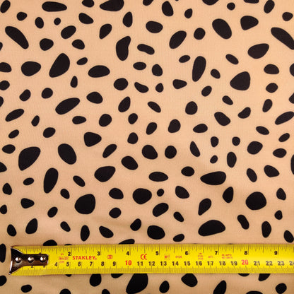 FS441 Dalmatian Spots | Fabric | Animal, Camel, Dalmatian, drape, Fabric, fashion fabric, Nude, Scuba, sewing, Spot, Spots, Stretchy | Fabric Styles