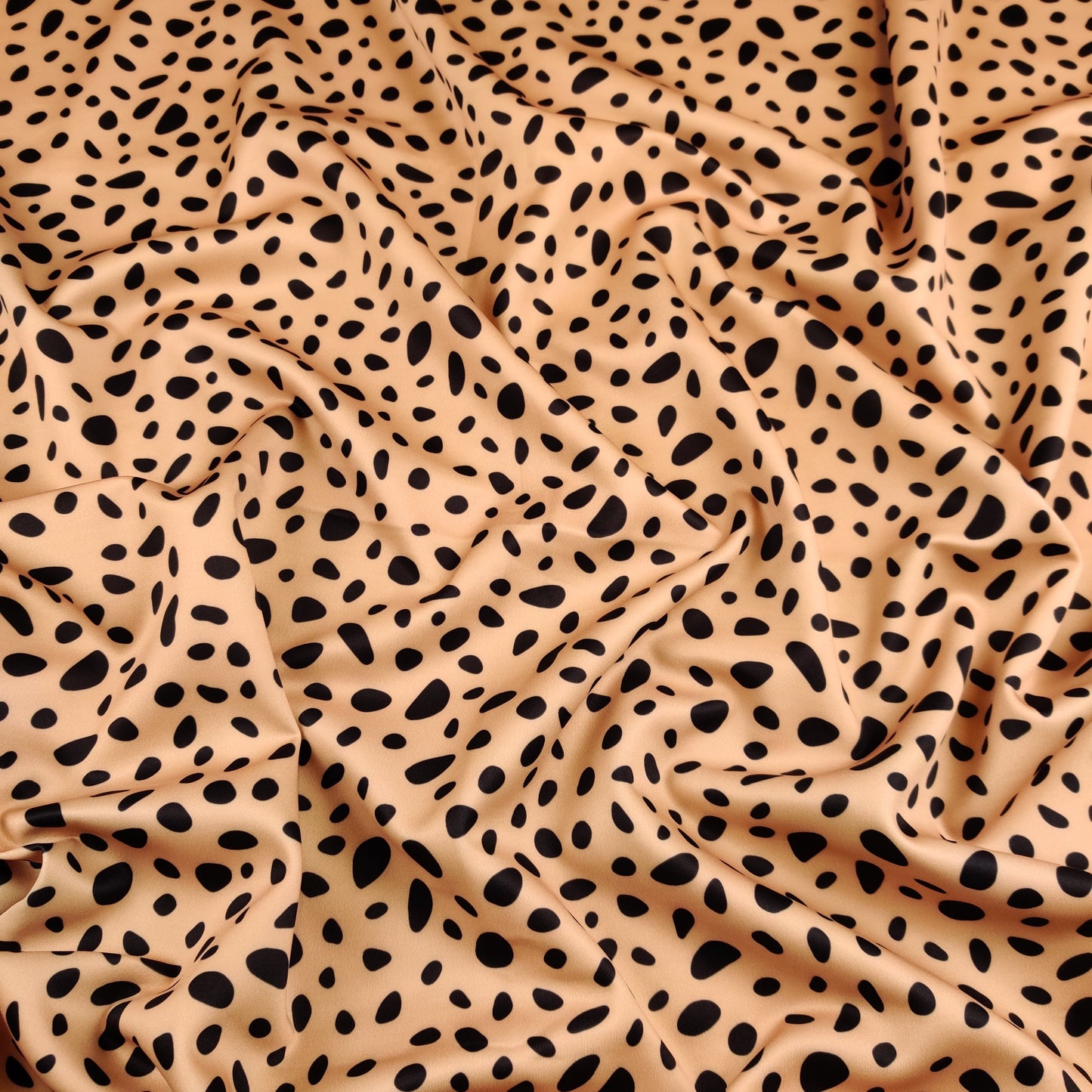 FS441 Dalmatian Spots | Fabric | Animal, Camel, Dalmatian, drape, Fabric, fashion fabric, Nude, Scuba, sewing, Spot, Spots, Stretchy | Fabric Styles