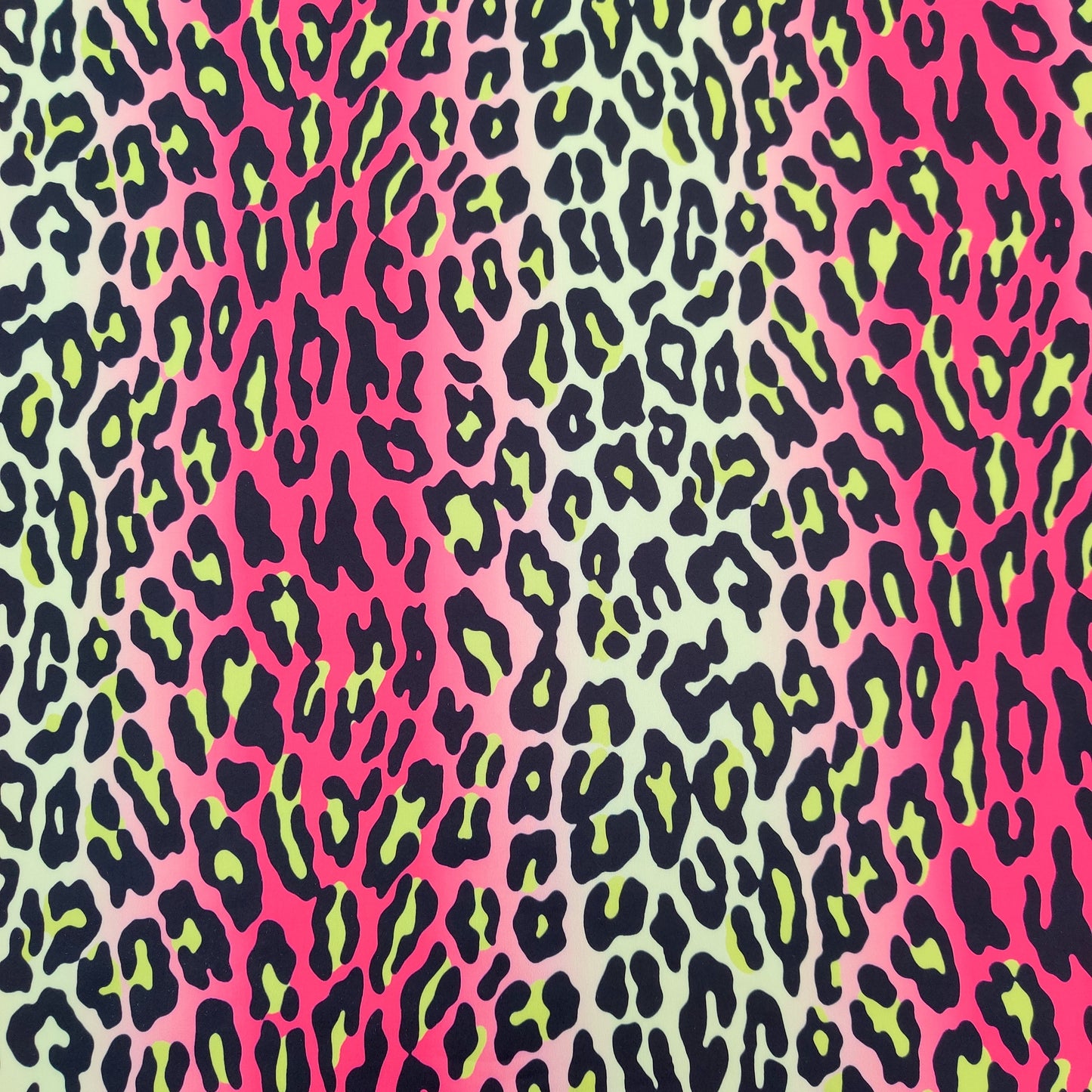 FS528 Neon Ombre Leopard | Fabric | animal, cheetah, Fabric, Leopard, lime, Neon, pink, polyester, spandex, yellow | Fabric Styles