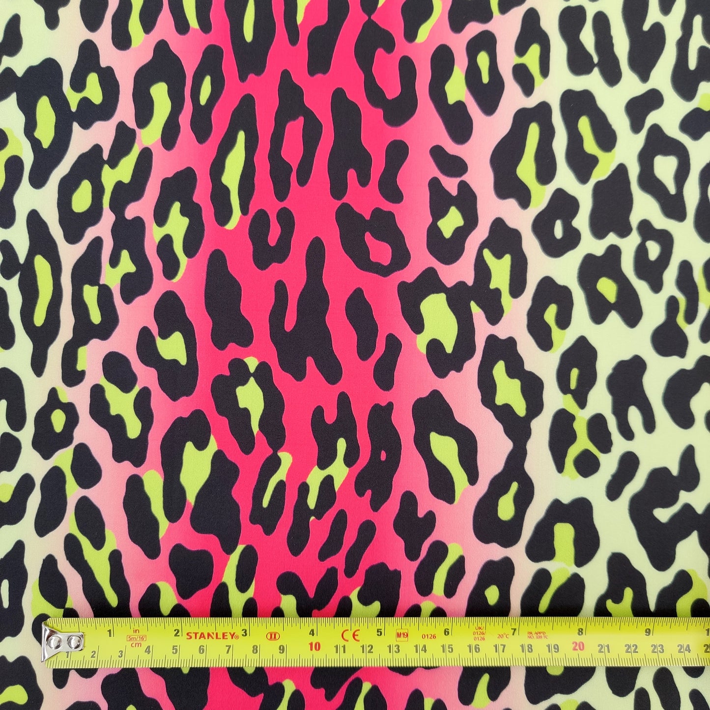 FS528 Neon Ombre Leopard | Fabric | animal, cheetah, Fabric, Leopard, lime, Neon, pink, polyester, spandex, yellow | Fabric Styles