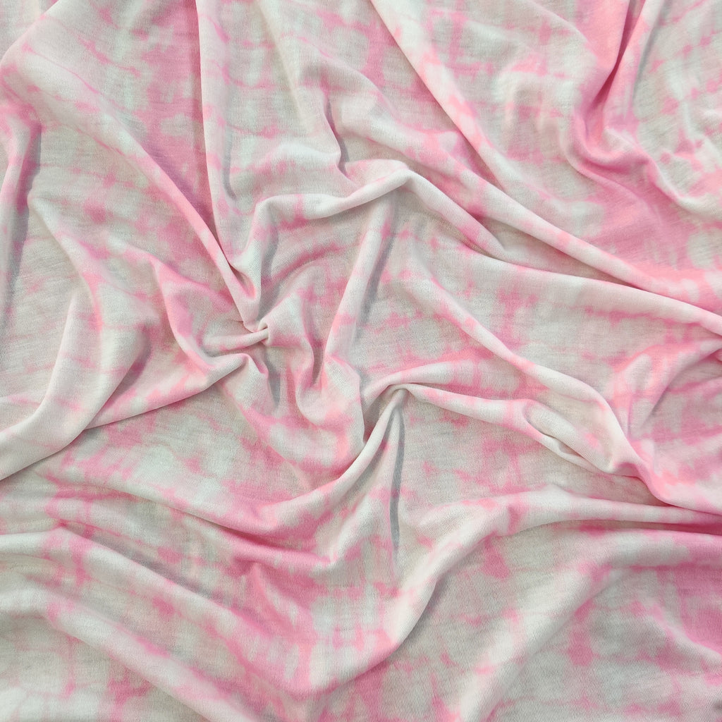 Pink Tie Dye Fabric